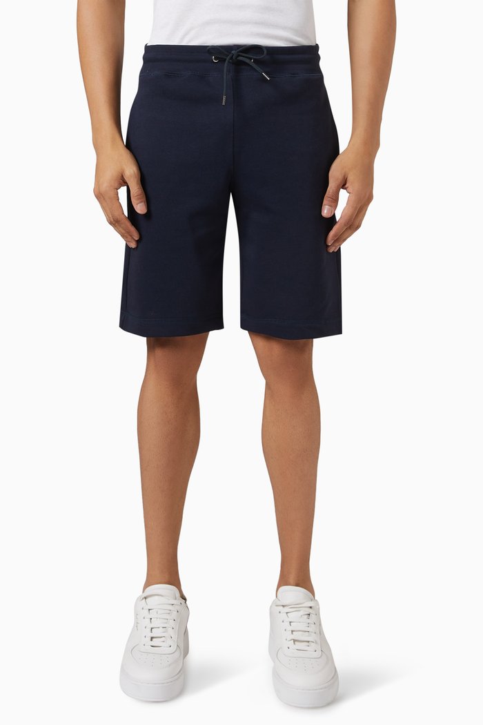 

Zebra Logo Shorts in Organic Cotton, Blue
