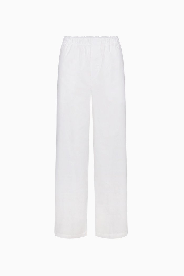 Sleep Pants in Cotton Poplin, Neutral