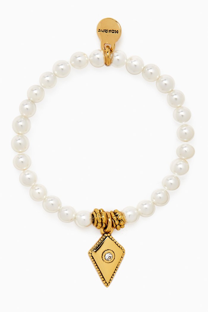

MIracle Bracelet in Gold-plated Brass, White