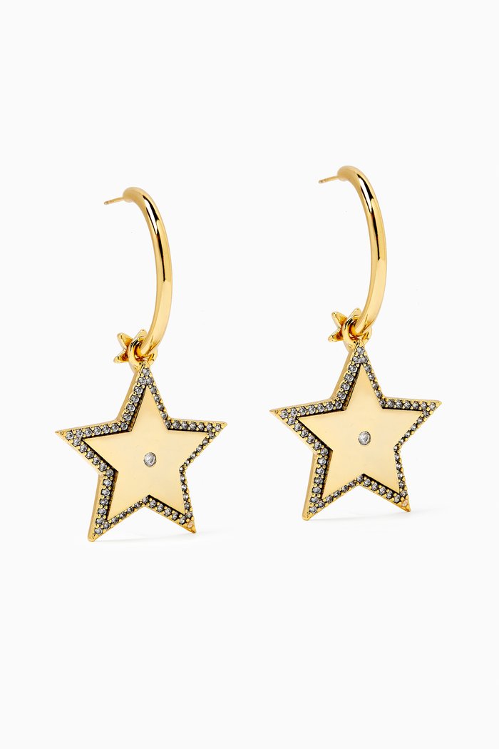 

Titania Drop Earrings in Gold-plated Brass