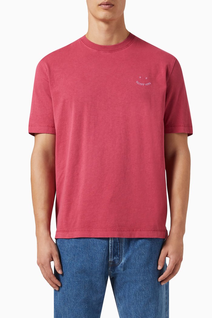 

Happy T-Shirt in Cotton, Pink