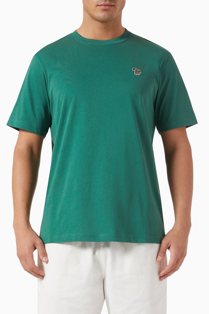 

Zebra Logo T-shirt in Cotton-jersey, Green