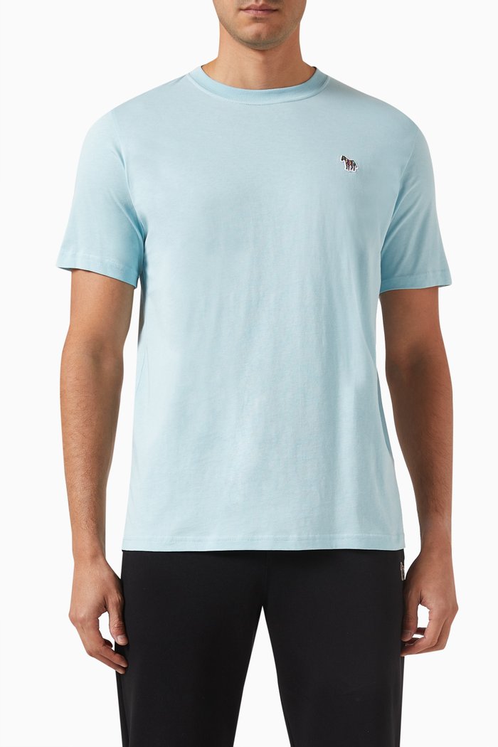 

Zebra Logo T-shirt in Cotton-jersey, Blue