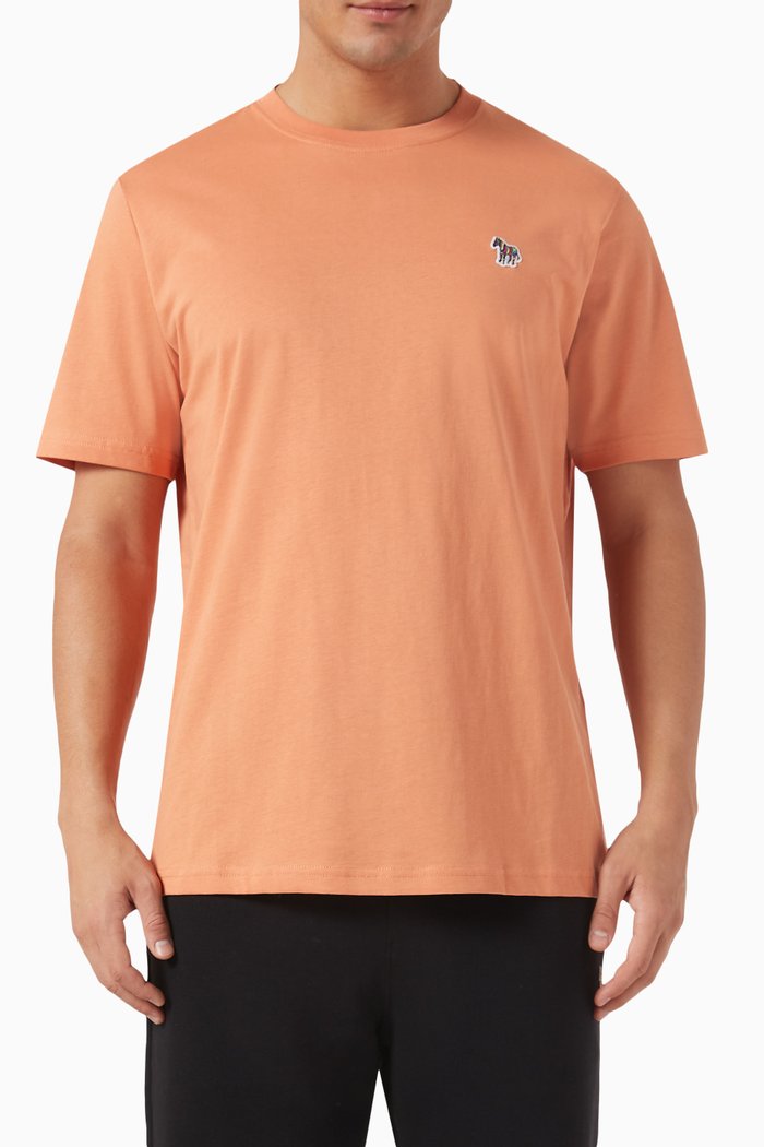

Zebra Logo T-shirt in Cotton-jersey, Orange