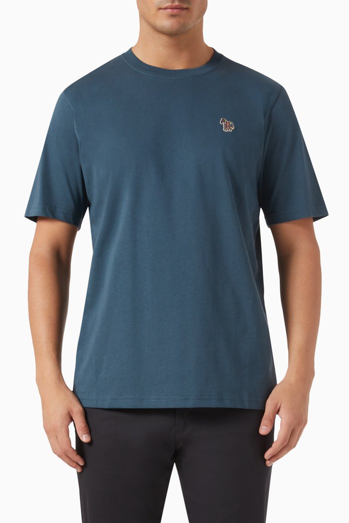

Zebra Logo T-shirt in Cotton-jersey, Blue
