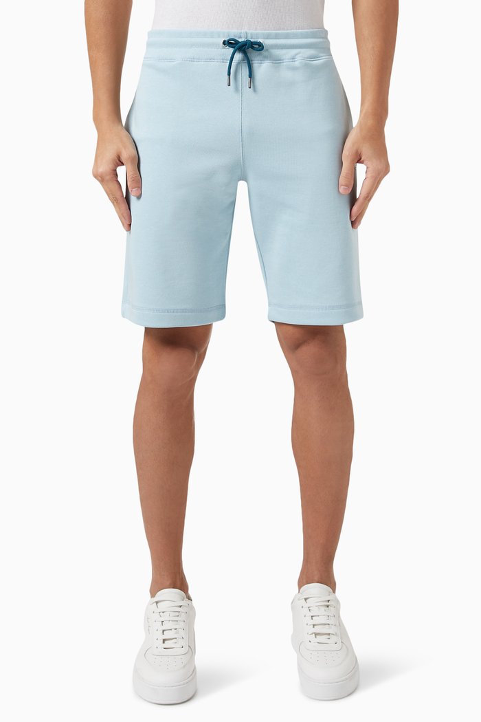 

Zebra Logo Shorts in Organic Cotton Jersey, Blue