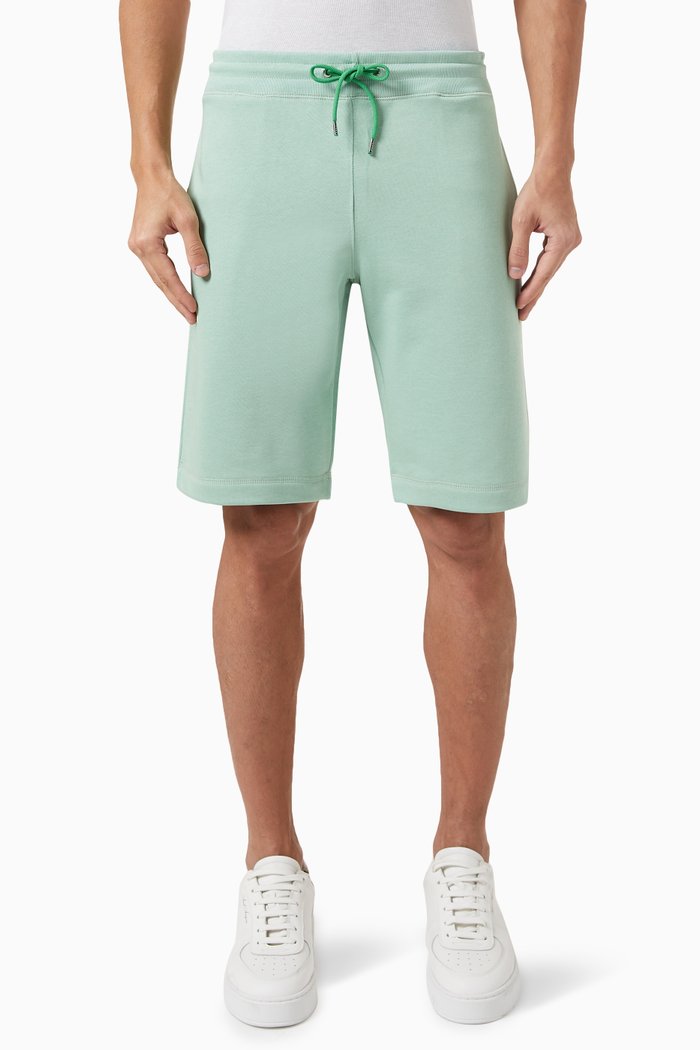 

Zebra Logo Shorts in Organic Cotton Jersey, Green
