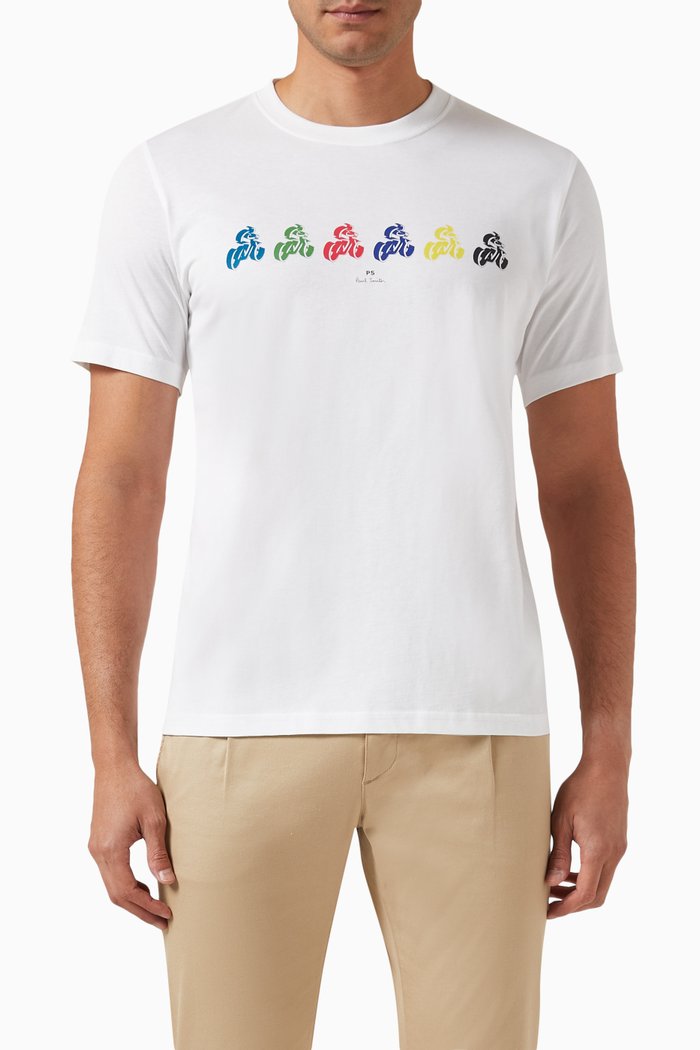 

'Cycle' T-Shirt in Organic Cotton, White