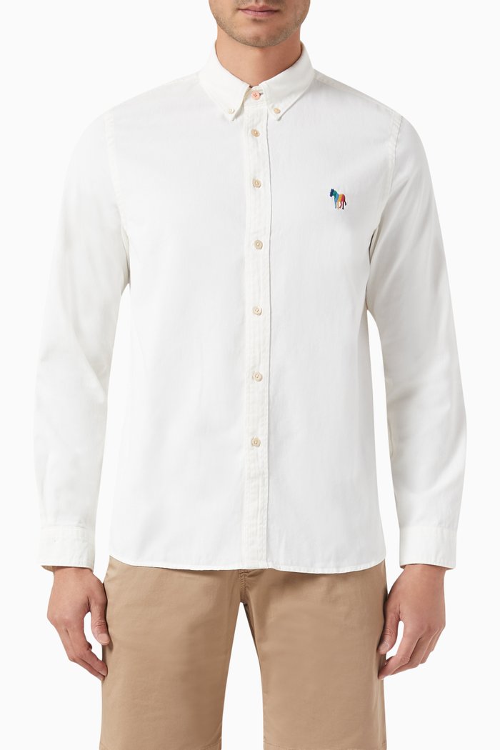 

Logo Shirt in Cotton, White
