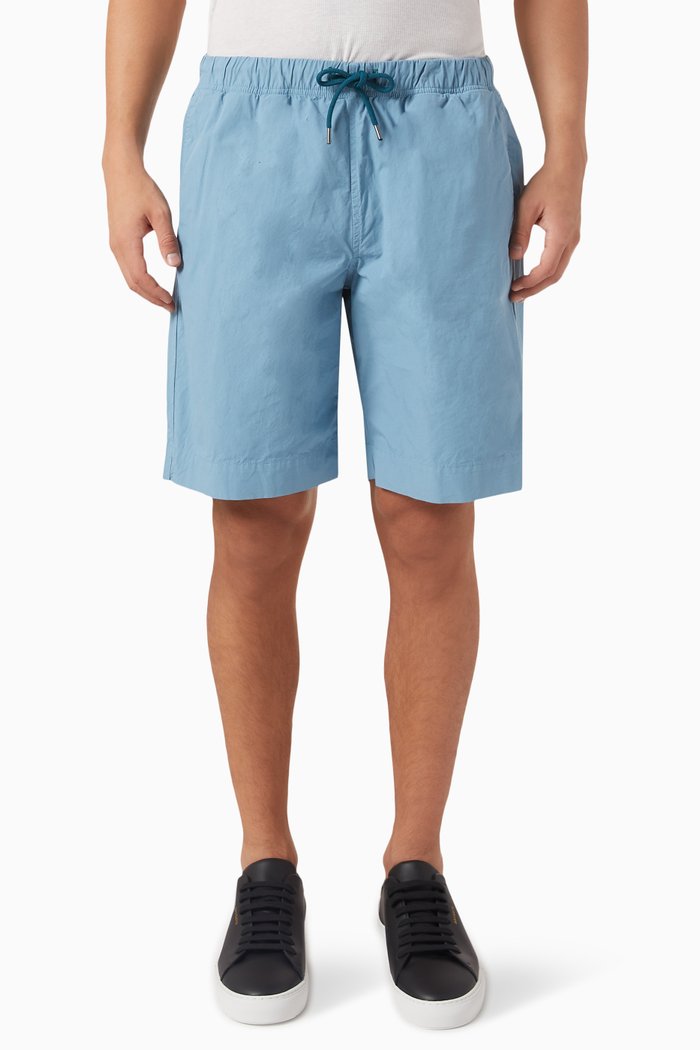 

Drawstring Shorts in Cotton, Blue