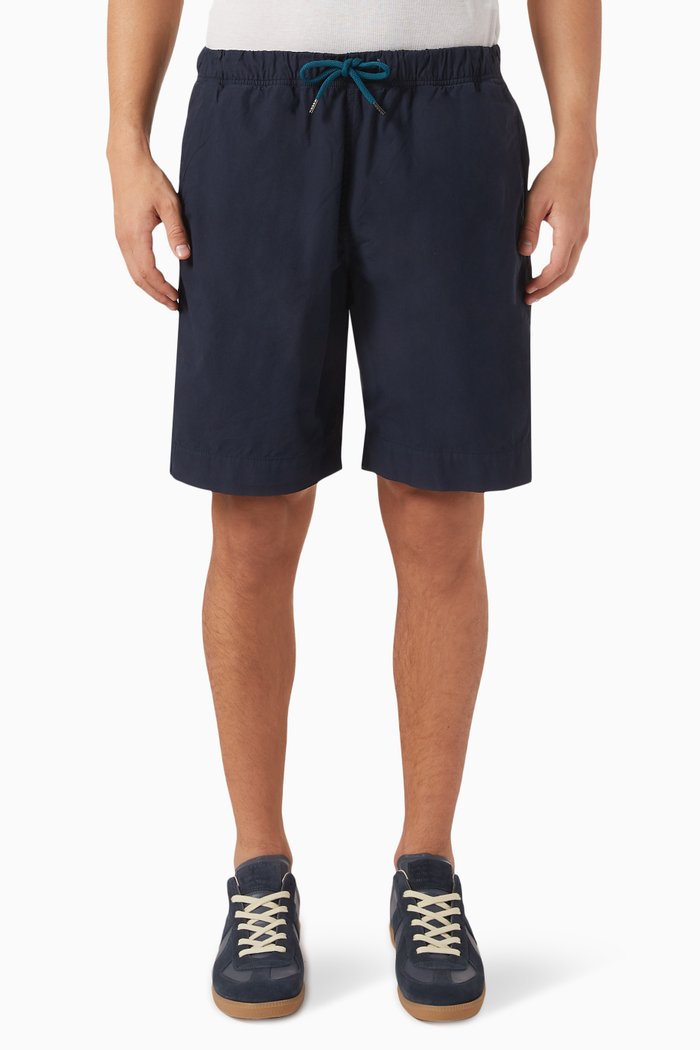 

Drawstring Shorts in Cotton, Blue
