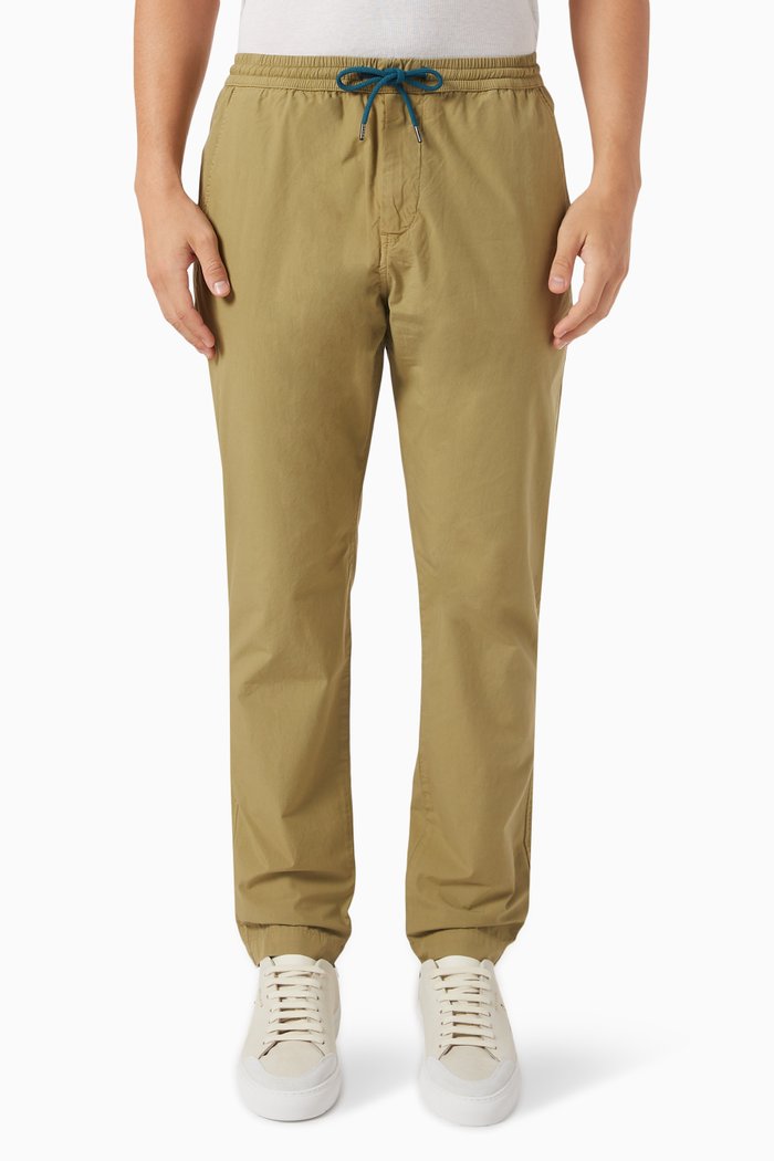 

Drawstring Pants in Organic Cotton, Green