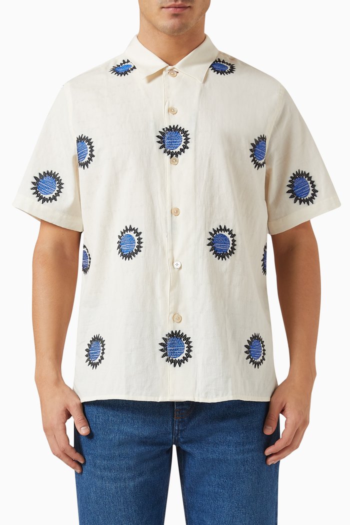 

Fil Coupé Sun Shirt in Cotton Blend, Multicolour
