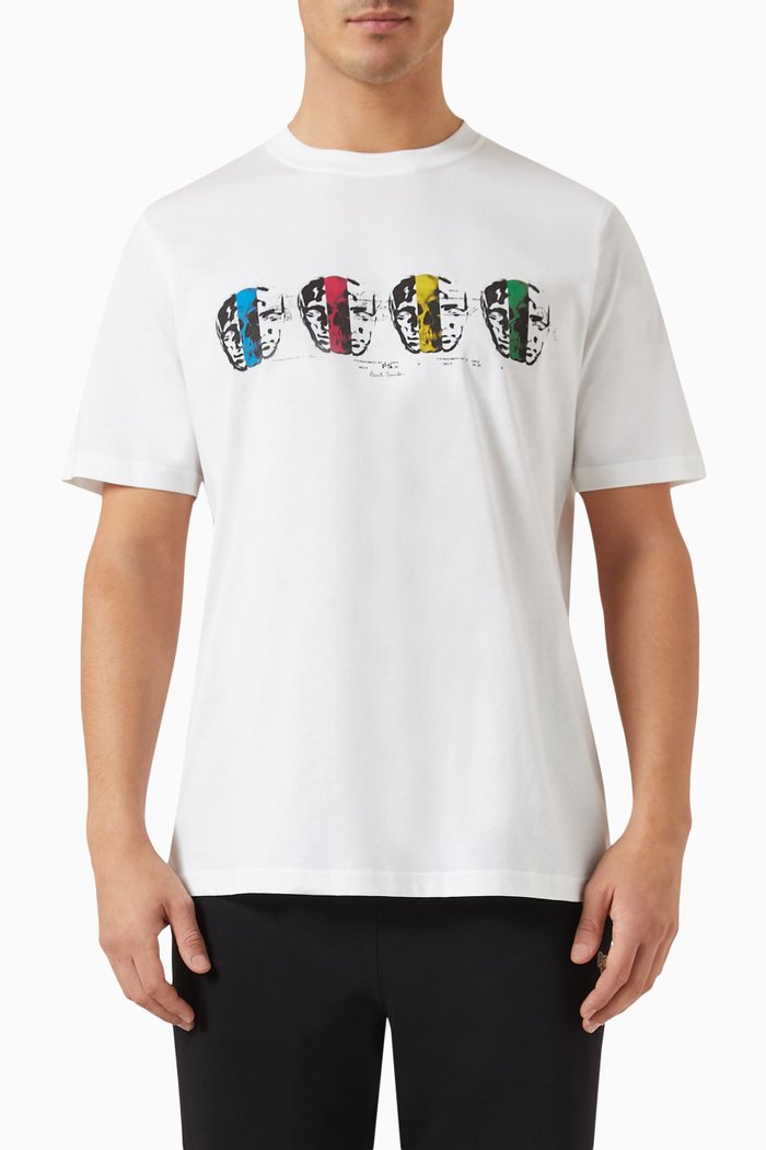 

Opposite Skull Graphic T-shirt in Organic Cotton Jersey, White
