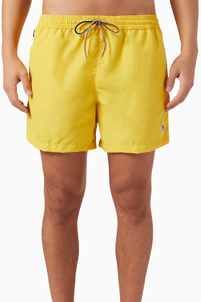 

Zebra Logo Swim Shorts, Yellow