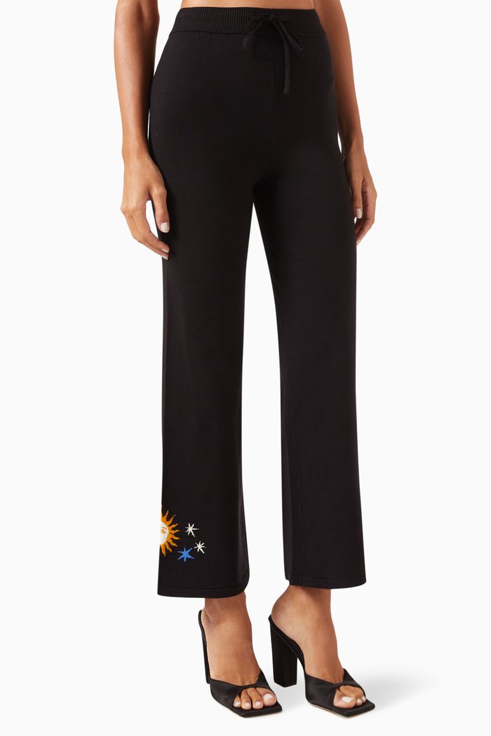 

Solstice Pants in Viscose-knit, Black