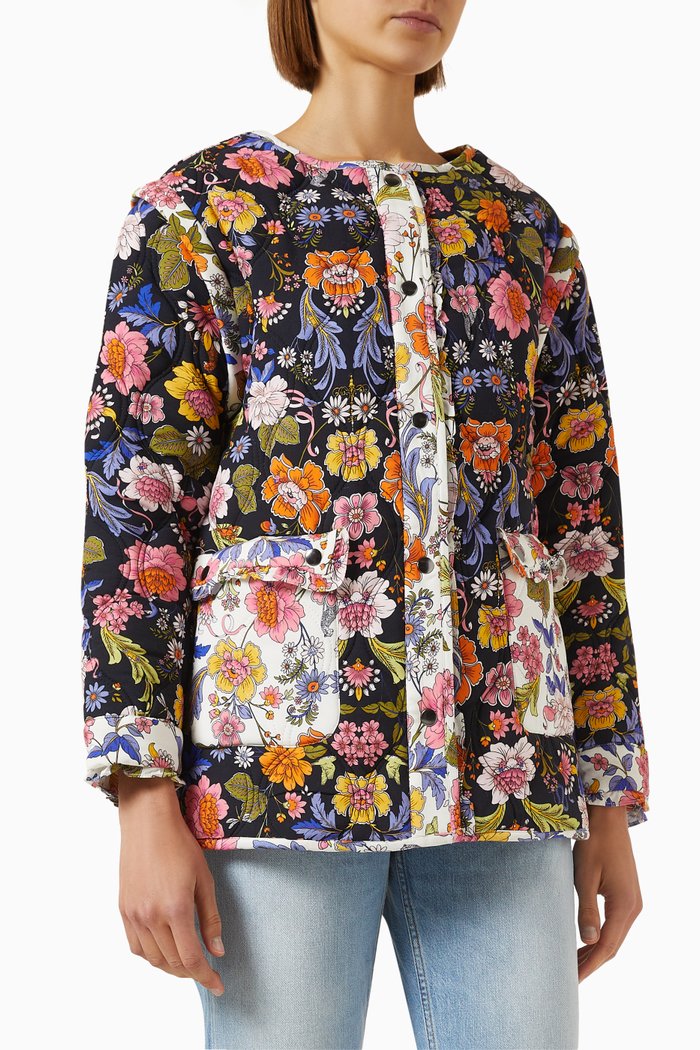 

Quilted Jacket in Viscose, Multicolour
