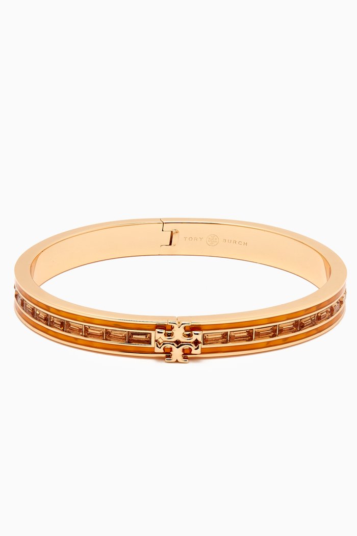 

Kira Enamel & Crystal Bracelet in 18kt Gold-plated Brass