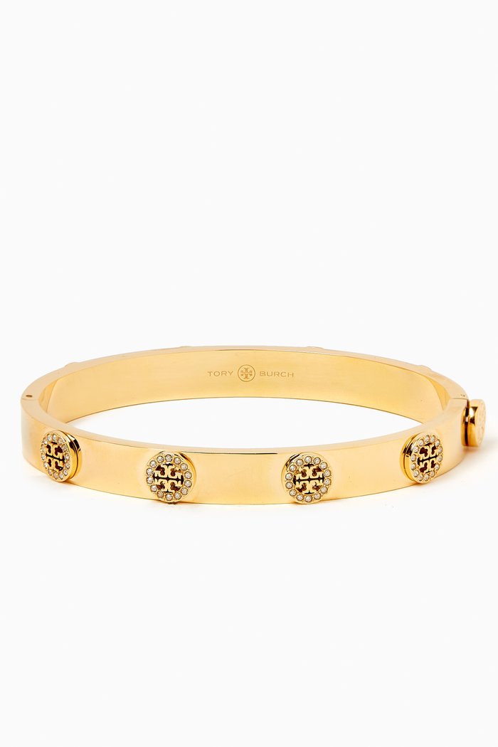 Miller Stud Hinge Bracelet in Gold-tone Stainless Steel