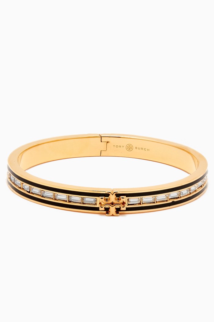 

Kira Enamel & Crystal Bracelet in 18kt Gold-plated Brass