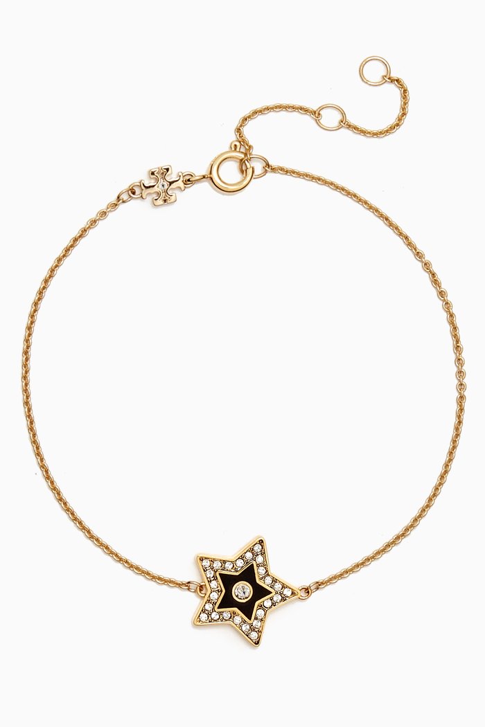 

Kira Star Chain Bracelet in 18kt Gold-plated Brass