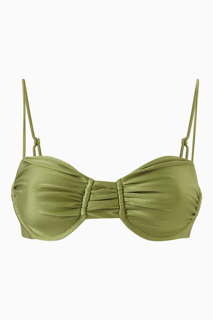 

Mia Balconette Bikini Top, Green