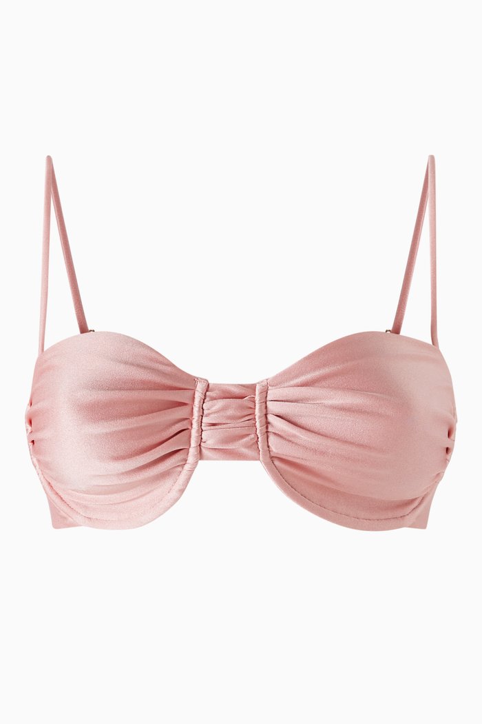 

Mia Balconette Bikini Top, Pink