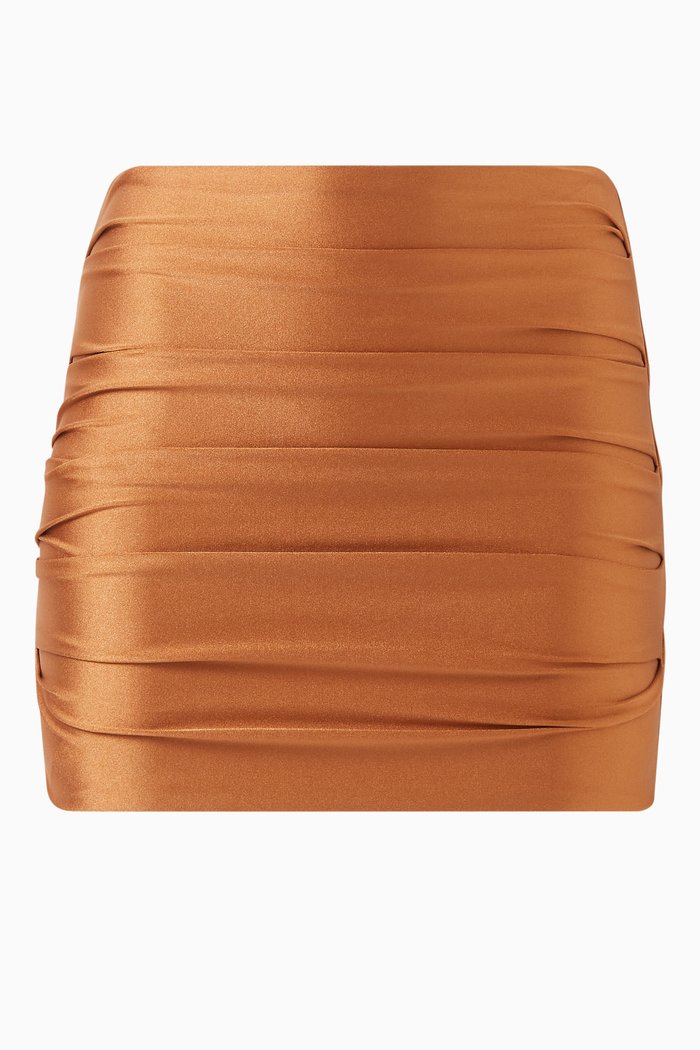 

Thea Mini Skirt in Lycra-blend, Brown