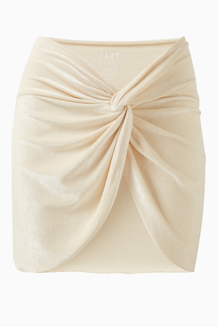 

Zena Ruched Skirt, Neutral