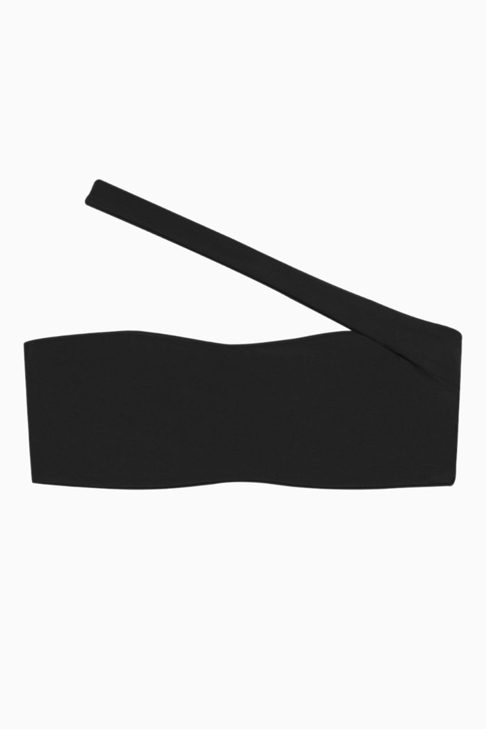 

Halo Bandeau Bikini Top in Lycra-blend, Black