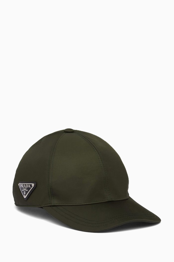 

Triangle Logo Baseball Capp in Re-nylon, Green