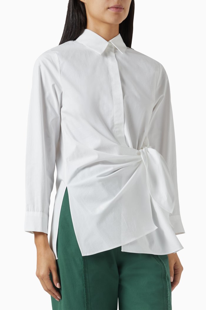 

Twisted Knot Shirt, White