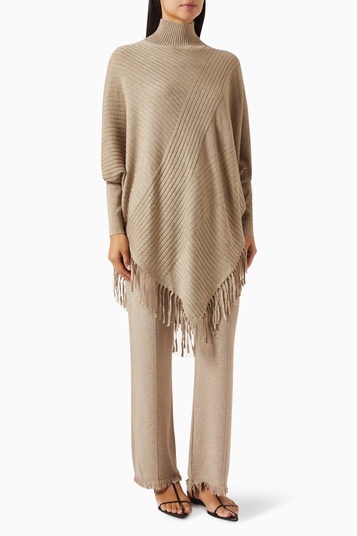 

2-piece Knit Top & Pants Set, Neutral