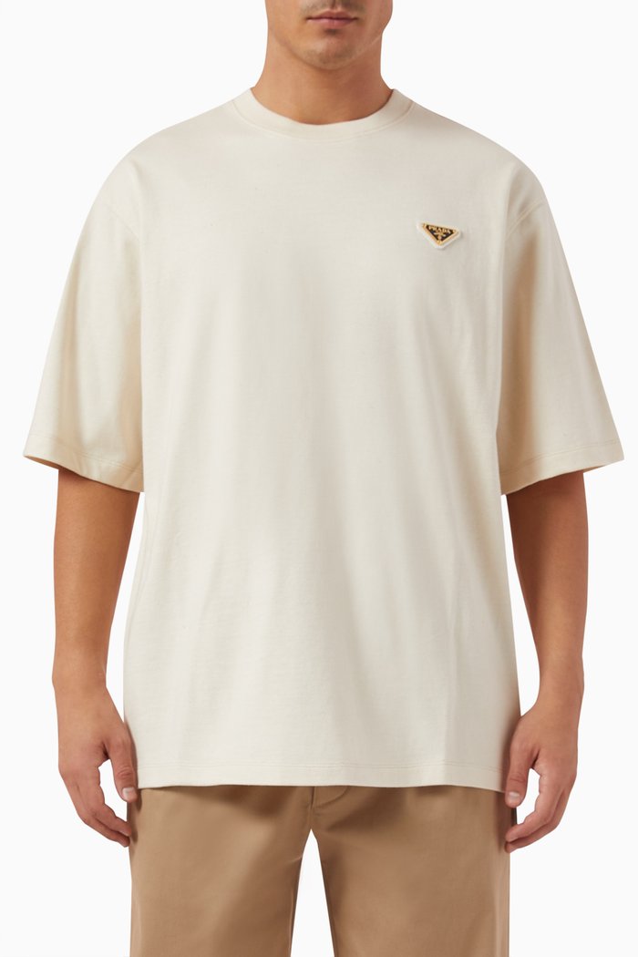 

Logo T-shirt in Cotton, Neutral