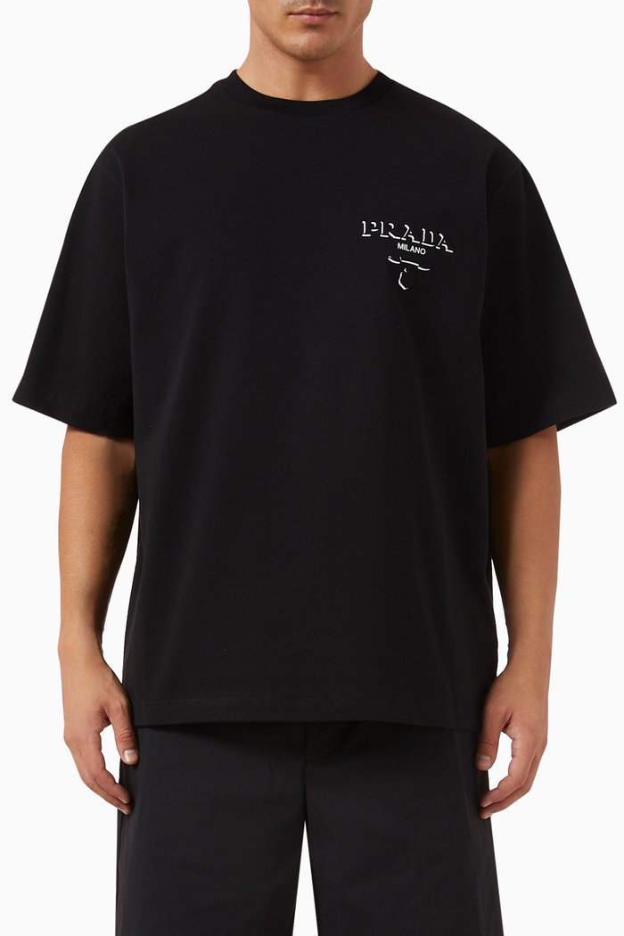 

Logo T-shirt in Cotton, Black