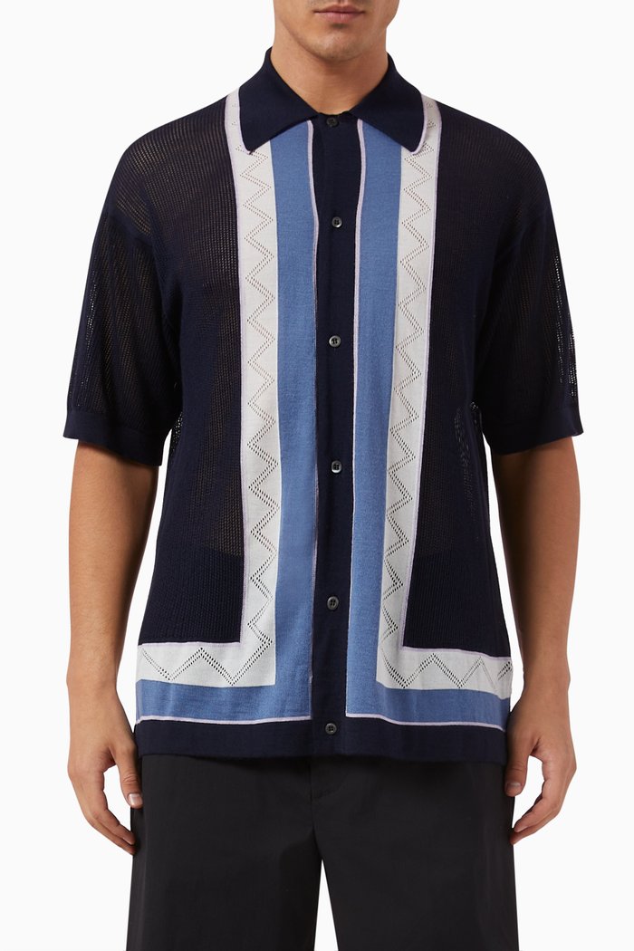 

Vintage Shirt in Cashmere, Blue