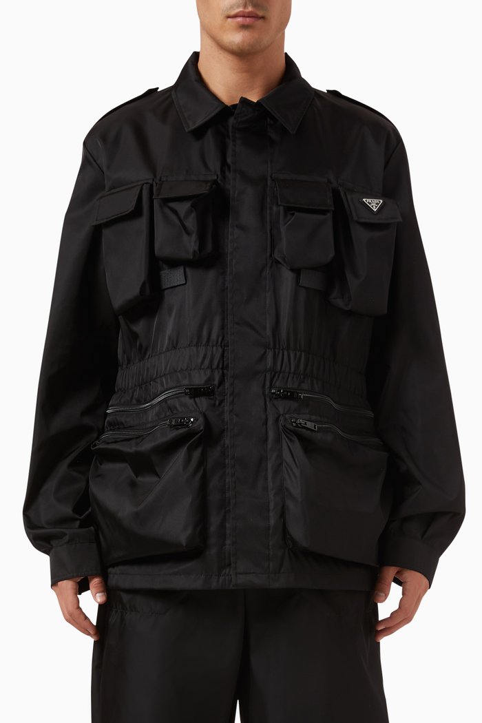 

Reporter Blouson Jacket in Re-Nylon, Black