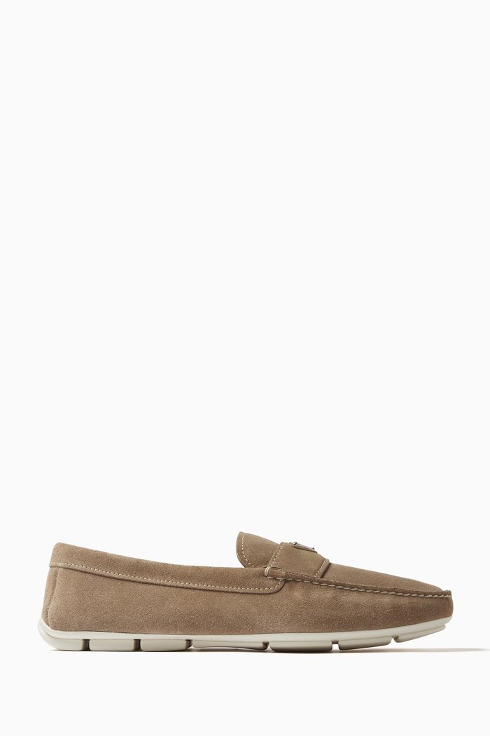

Driving Shoes in Suede, Neutral