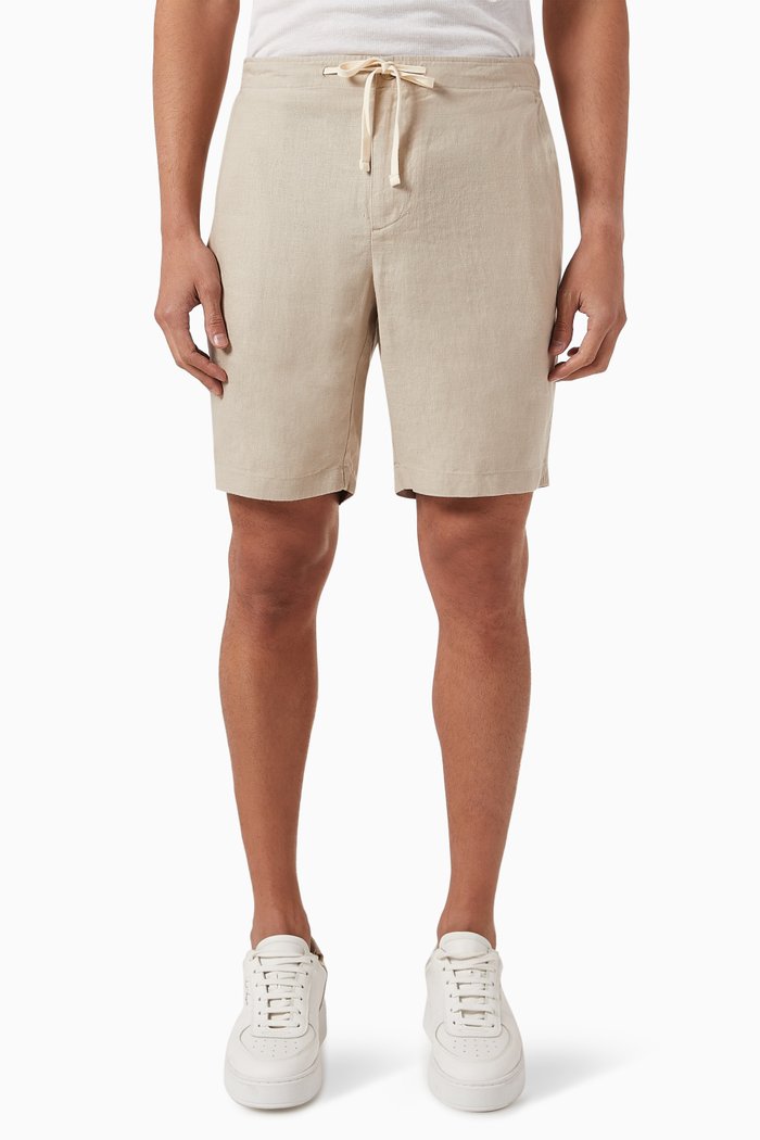 

Drawstring Shorts in Lightweight Hemp, Neutral