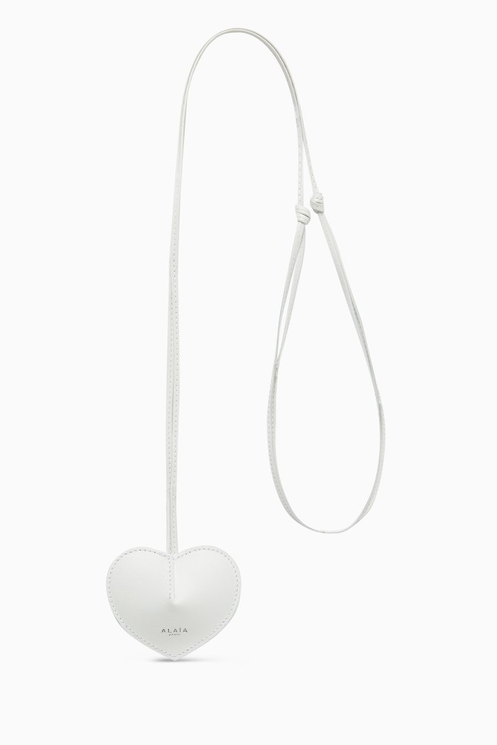 

Le Couer Cloche in Calfskin Leather, White