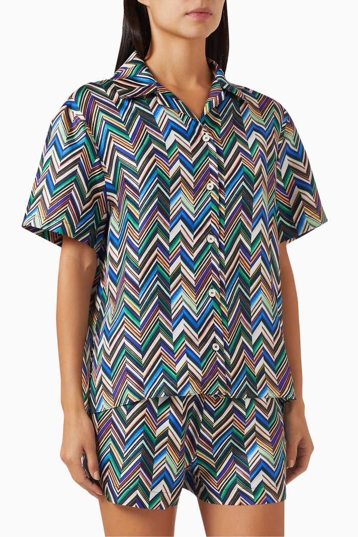 

Zigzag Short Pyjama Set, Multicolour