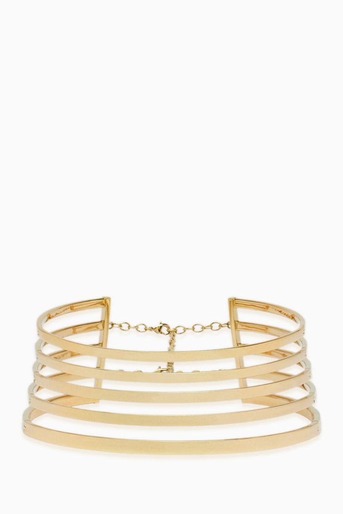 

Angelica Choker in Brass, Gold