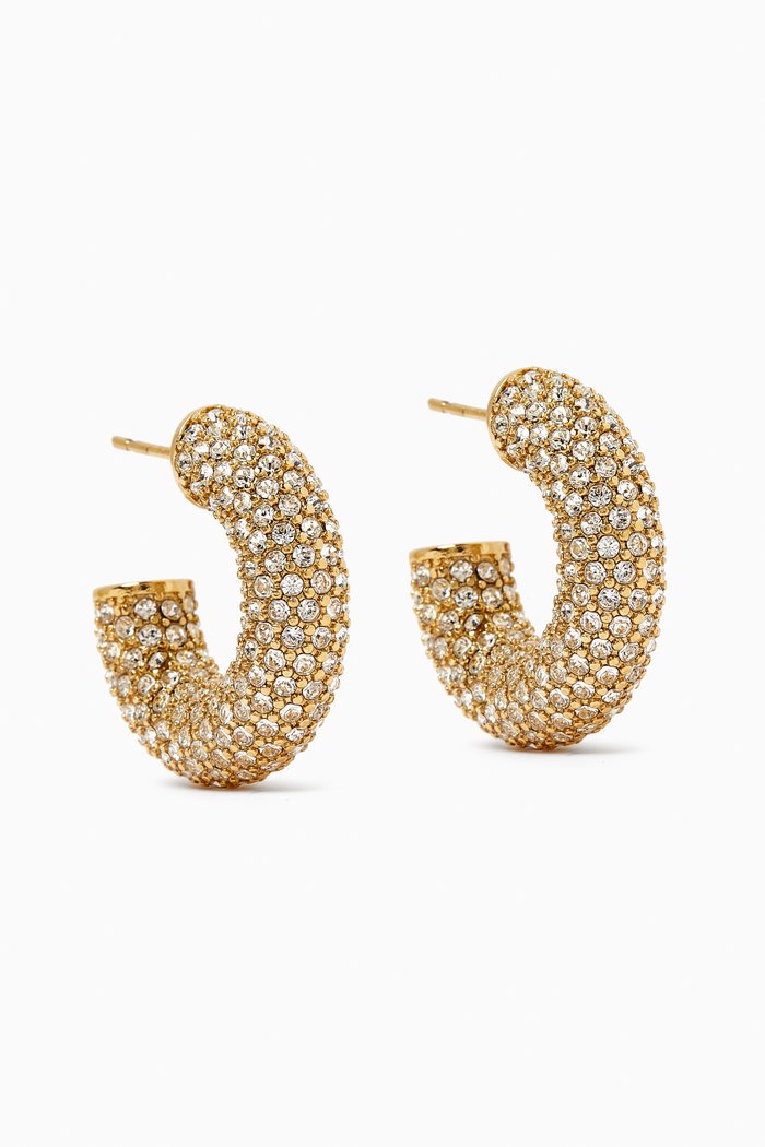 

Small Cameron Crystal-embellished Hoop Earrings, White