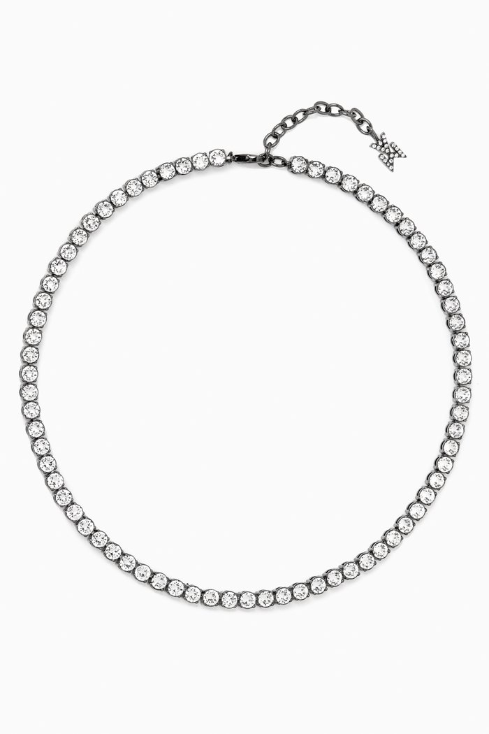 

Crystal Tennis Necklace, White