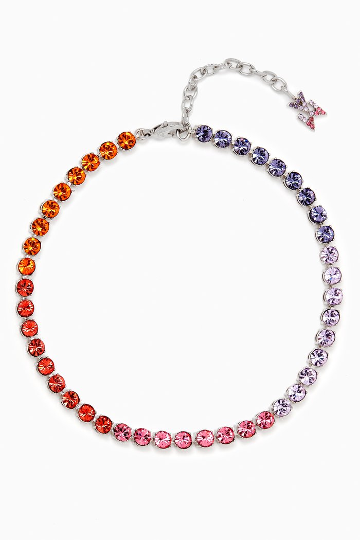 

Crystal Tennis Anklet, White