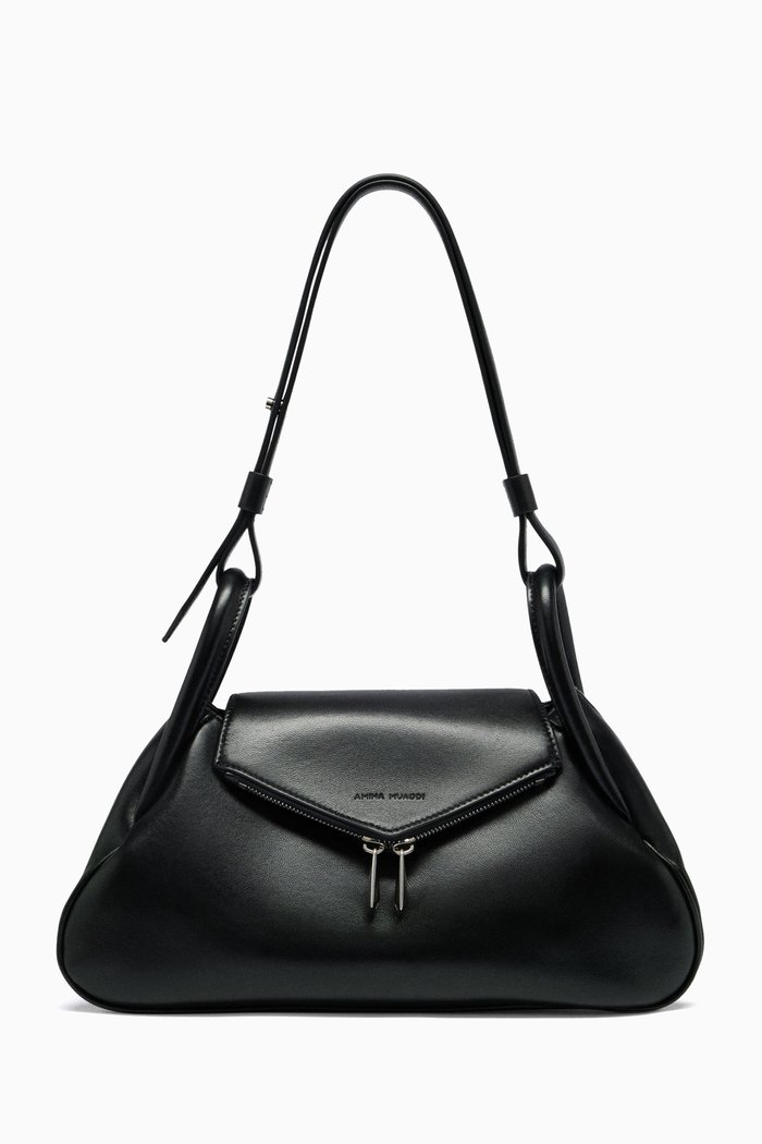 

Small Gemini Shoulder Bag in Nappa, Black