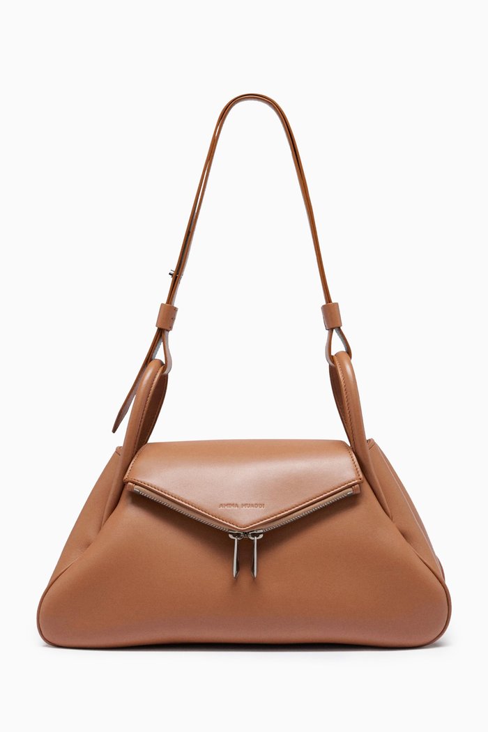 

Small Gemini Shoulder Bag in Nappa, Brown