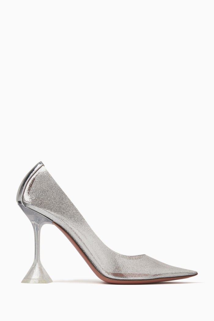 

Ami 95 Glitter Pumps in PVC, Silver