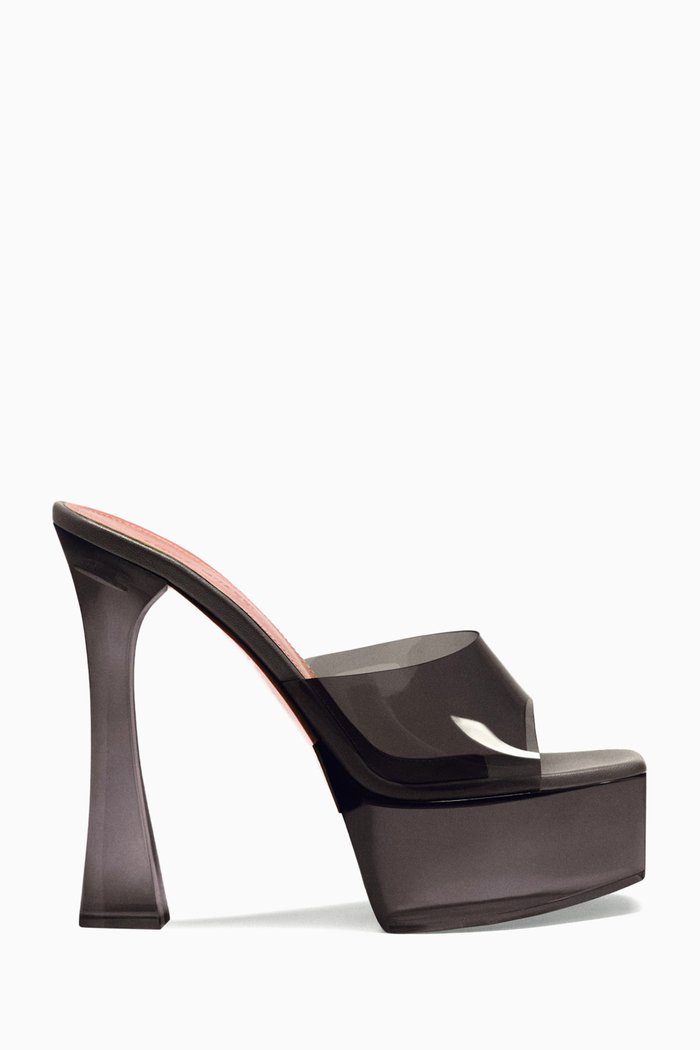 

Dalida 140 Platform Sandals in PVC, Black