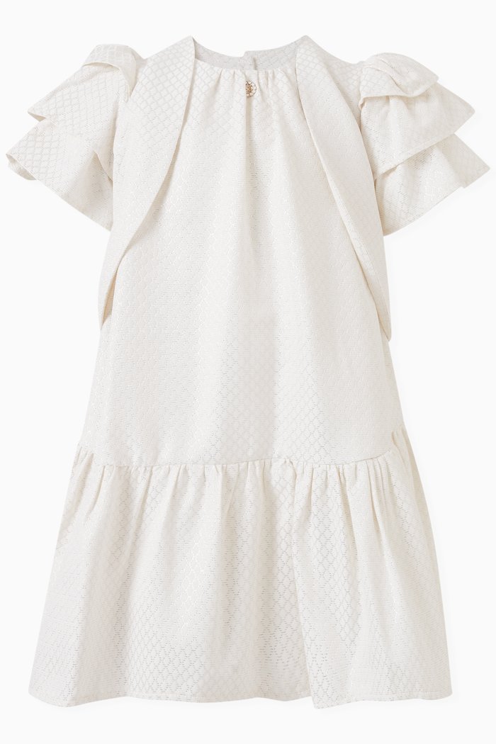 

Tiered Sleeve Dress, Neutral